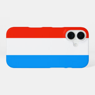 Coque iPhone 16 Drapeau du Luxembourg