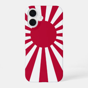 Coque iPhone 16 Drapeau du Soleil Levant du Japon