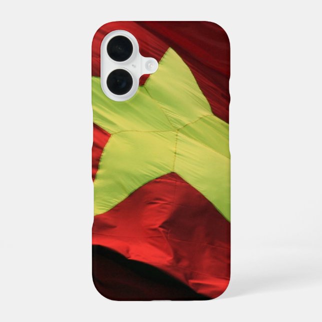 Coque iPhone 16 drapeau du vietnam (Verso)