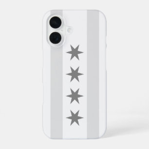 Coque iPhone 16 Drapeau Noir de Chicago