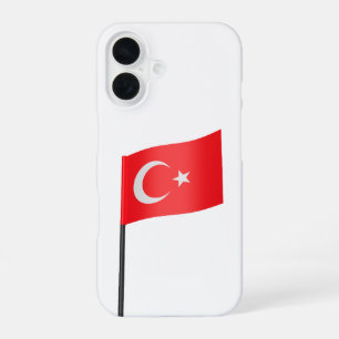 Coque iPhone 16 Drapeau turc