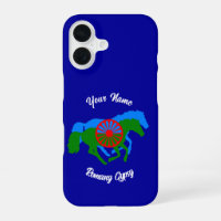 Drapeau tzigane Romany et Cheval