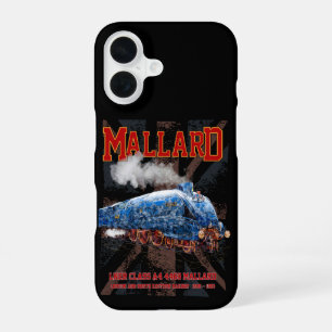 Coque iPhone 16 drapeau Union Jack de la locomotive LNER Classe A4