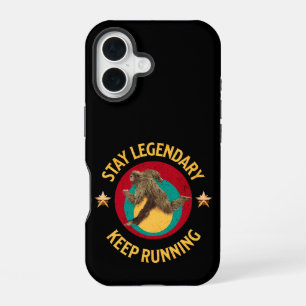 Coque iPhone 16 Drôle de motivation de course de Bigfoot