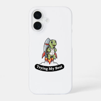Coque iPhone 16 Drôle sarcastique qui essaie de faire de mon mieux