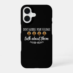 Coque iPhone 16 Drôles de blagues de Thanksgiving : Ne gobe pas te