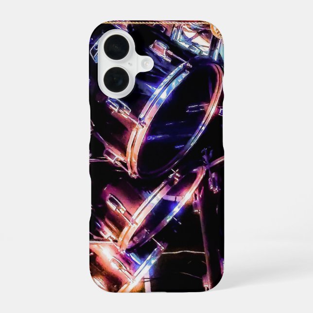 Coque iPhone 16 Drum Set (Verso)