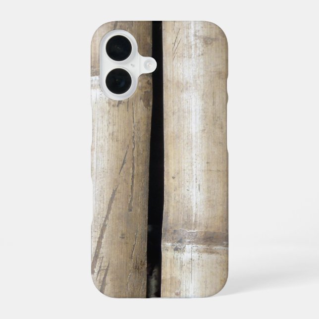 Coque iPhone 16 duo de bambou (Verso)