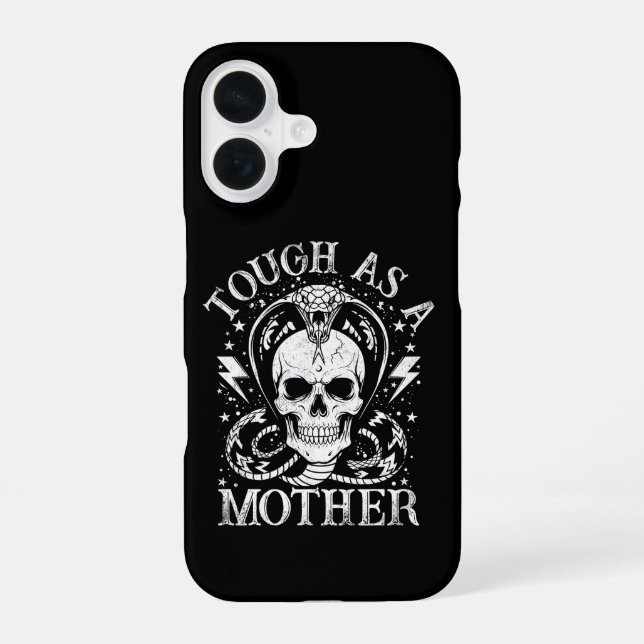 Coque iPhone 16 Dure comme une mère humour marrant maternité humou (Verso)