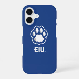 Coque iPhone 16 Eastern Illinois Panthers Empreinte de patte & EIU