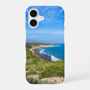 Coque iPhone 16 Eau bleue de l'océan le long du littoral à Poine D