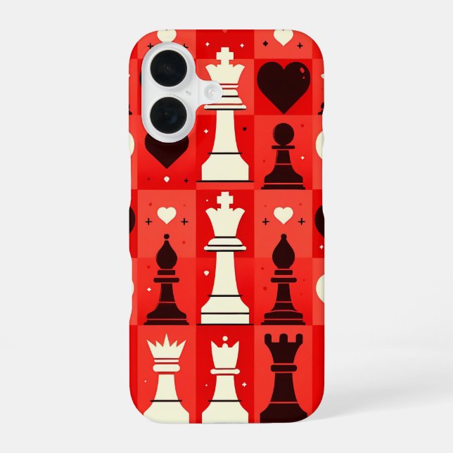 Coque iPhone 16 Échecs (Verso)