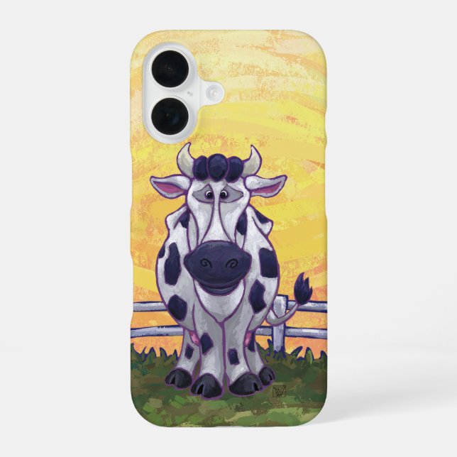 Coque iPhone 16 Électronique Vache (Verso)