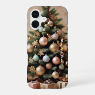 Coque iPhone 16 "Élégance de l'arbre de Noël"
