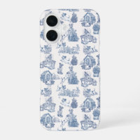 Élégance Jack Russell Toile Française Bleue