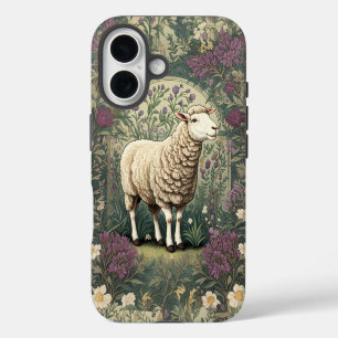 Coque iPhone 16 Élégant Arrière - plan floral de la lavande de mou
