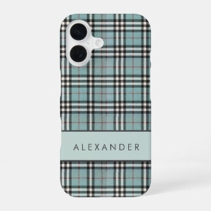Coque iPhone 16 Élégant Carreaux Rétro