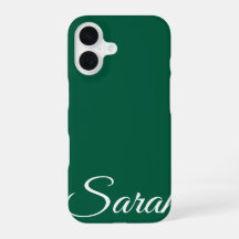 Élégant Classique Moderne Personnalisé Nom Vert Fo