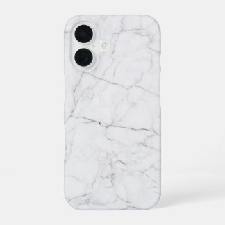 Coque iPhone 16 Elegant White Marble