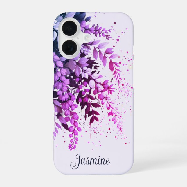 Coque iPhone 16 Elégante Cascade Laburnum (Verso)