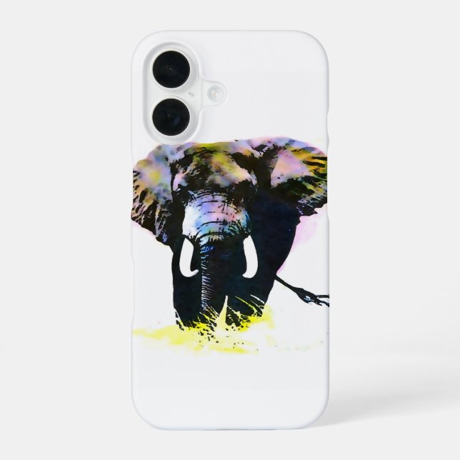 Coque iPhone 16 Éléphant (Verso)