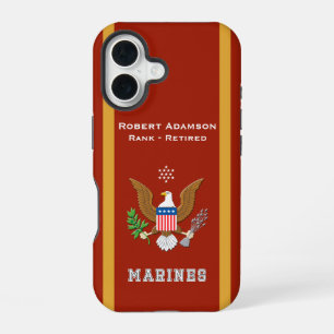 Coque iPhone 16 Emblème de la défense américaine - Personnalisez a