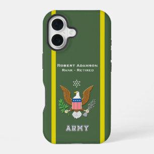 Coque iPhone 16 Emblème de la défense américaine - personnalisez a