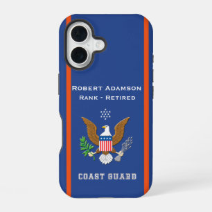 Coque iPhone 16 Emblème de la défense américaine - personnalisez a