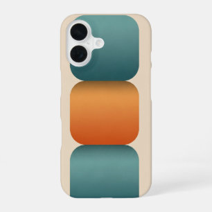Coque iPhone 16 Empilement Vertical Minimaliste de Formes Vintage
