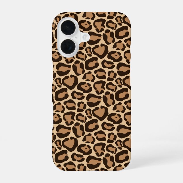 Coque iPhone 16 Empreinte de léopard (Verso)