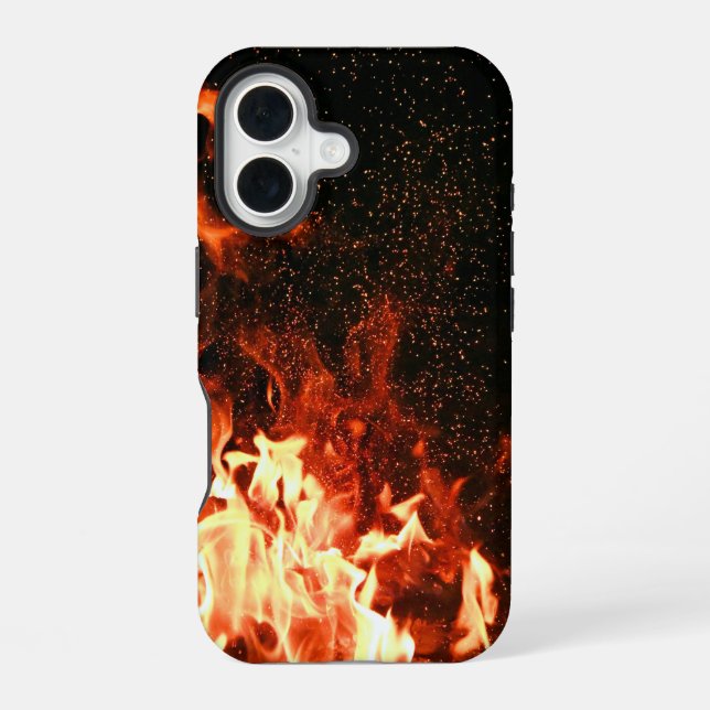 Coque iPhone 16 En feu (Verso)