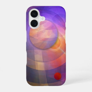 Coque iPhone 16 Énergie solaire, abstraite artistique