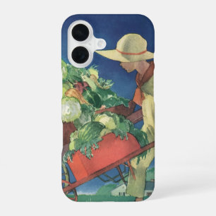 Coque iPhone 16 Enfant Vintage, Jardinage Biologique; Jardin de la