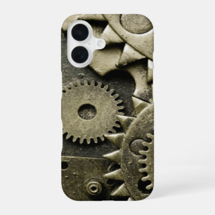 Coque iPhone 16 Engrenages Mécaniques Antiques Virils