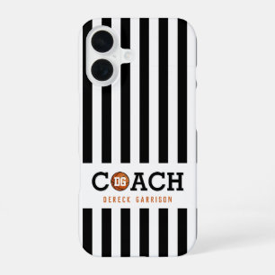 Coque iPhone 16 Entraîneur de basket Cadeaux de sport cool