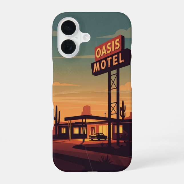 Coque iPhone 16 Entrée de motel (Verso)