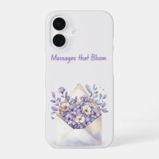 Coque iPhone 16 Enveloppe florale aquarelle