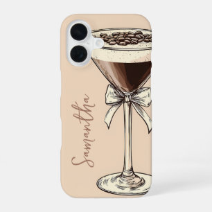 Coque iPhone 16 Espresso Martini Amoureux du Café Personnalisé Mar