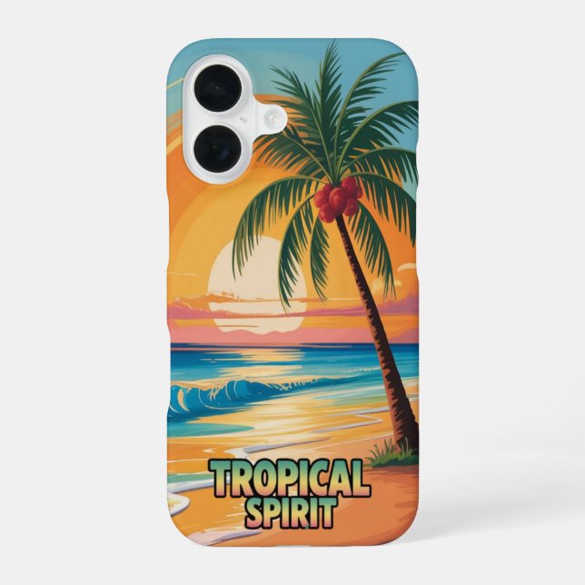 Coque iPhone 16 Esprit Tropical (Verso)