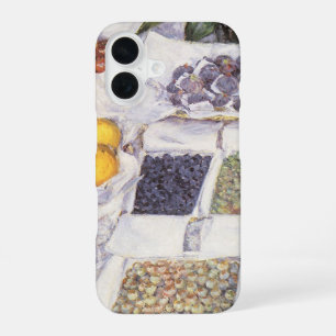 Coque iPhone 16 Étal de fruits par Gustave Caillebotte, Art Vintag