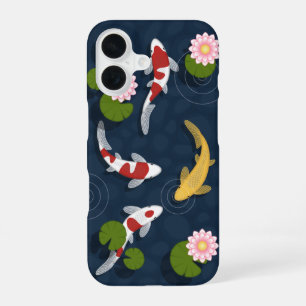 Coque iPhone 16 Étang de carpes koï japonaises