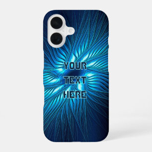 Coque iPhone 16 Étoile bleue ciselée