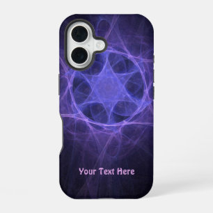 Coque iPhone 16 Étoile Violette Fractée De David