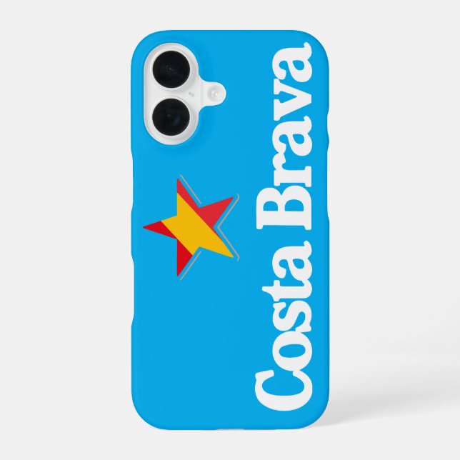 Coque iPhone 16 Étoiles d'Espagne – Costa Brava (Verso)
