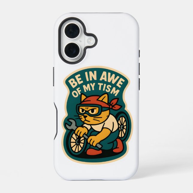 Coque iPhone 16 être en admiration devant mon tisme (Verso)