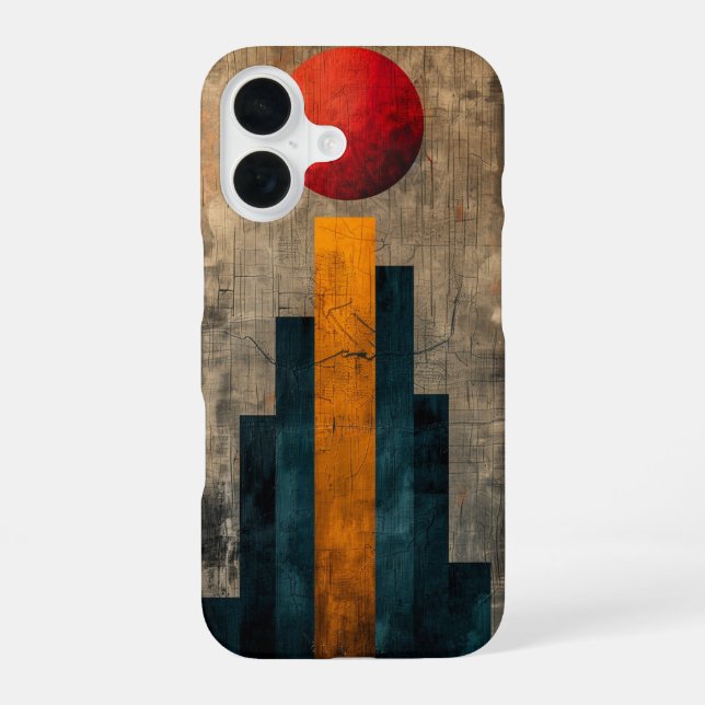 Coque iPhone 16 Étude de géométrie solaire (Verso)