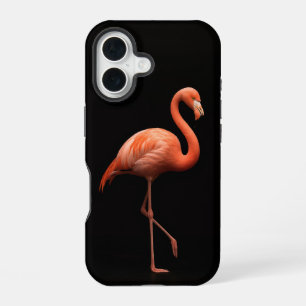 Coque iPhone 16 Étui Black 4 Luxe iPhone 16 Case-Mate, Flamant Ros