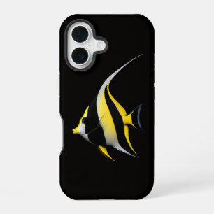 Coque iPhone 16 Étui Case-Mate Black 4 Luxe pour iPhone 16, Poisso