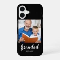 Étui Case-Mate photo noir avec écriture Grand-Père
