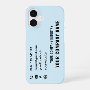 Coque iPhone 16 Étui de carte Pro logo promo personnalisé pour ent